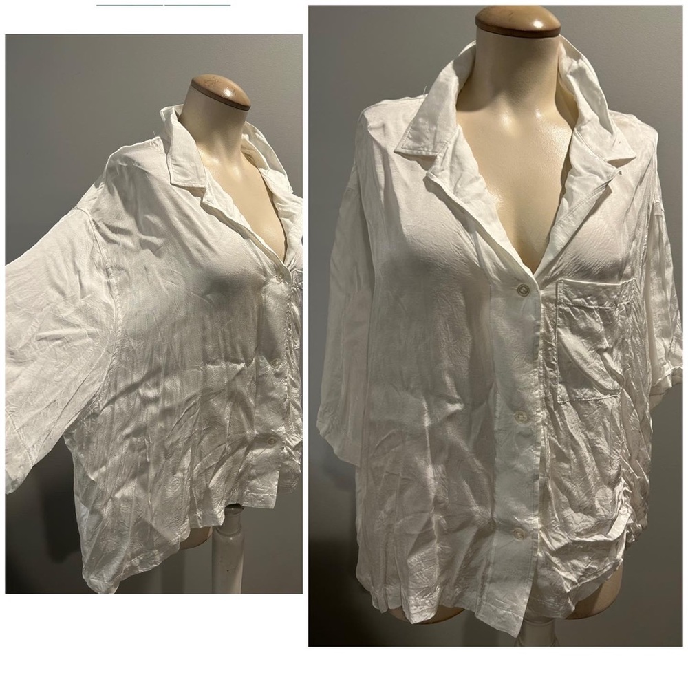 White Button Down Top - image 3